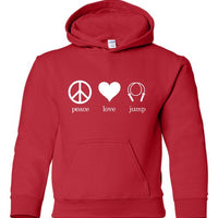 Peace Love Jump Hoodie
