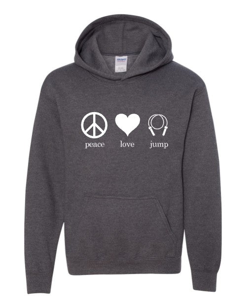 Peace Love Jump Hoodie