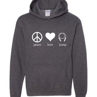 Peace Love Jump Hoodie