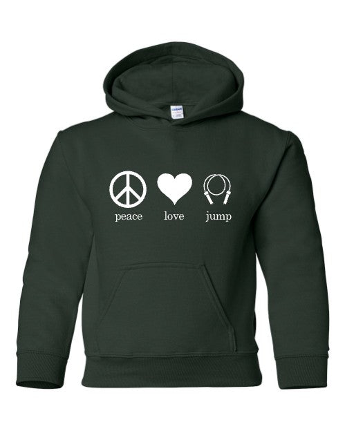 Peace Love Jump Hoodie