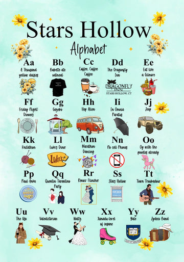 Stars Hollow Alphabet Hardboard Puzzle