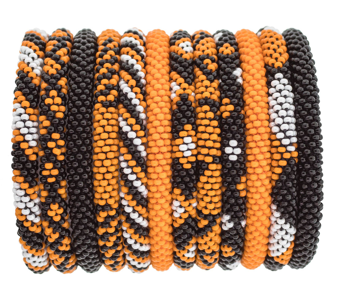 Orange & Black Roll-On® Bracelet