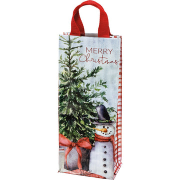 Merry Christmas Wine Tote