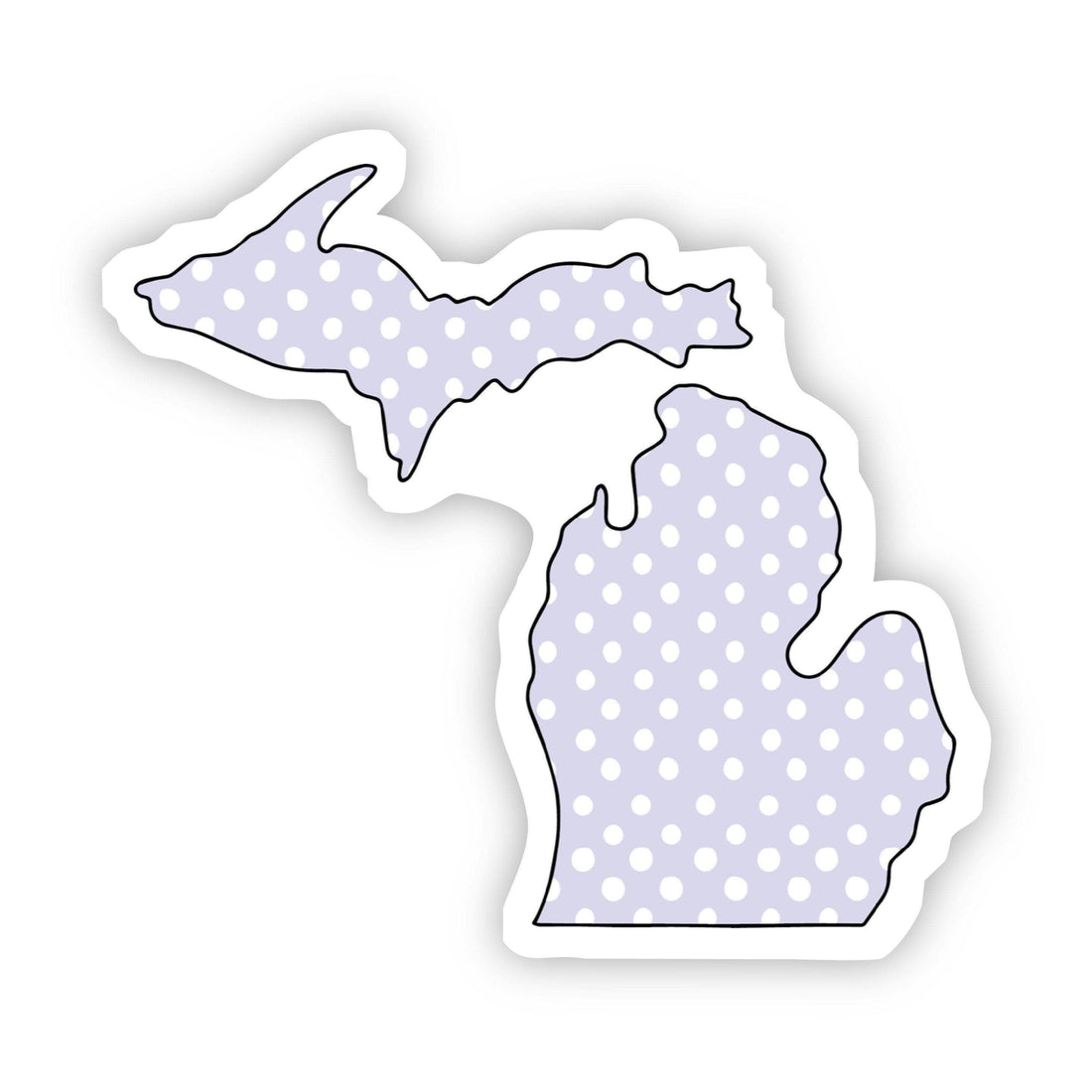 Michigan Polka Dot Sticker