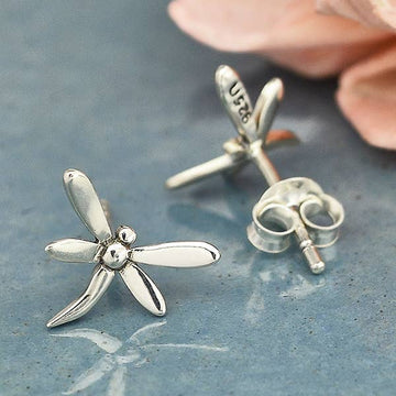 Dragonfly Post Earrings 9x10mm