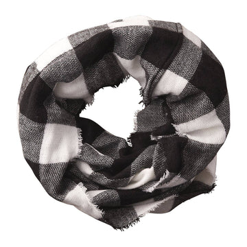 Black & White Buffalo Check Infinity