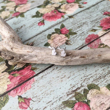 Michigan Stud Earrings -silver