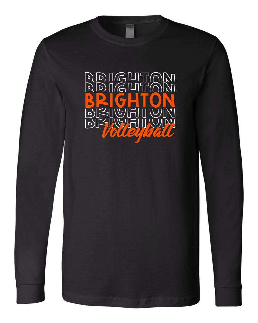Brighton Volleyball Premium Cotton Long Sleeve Tee - Repeat Design