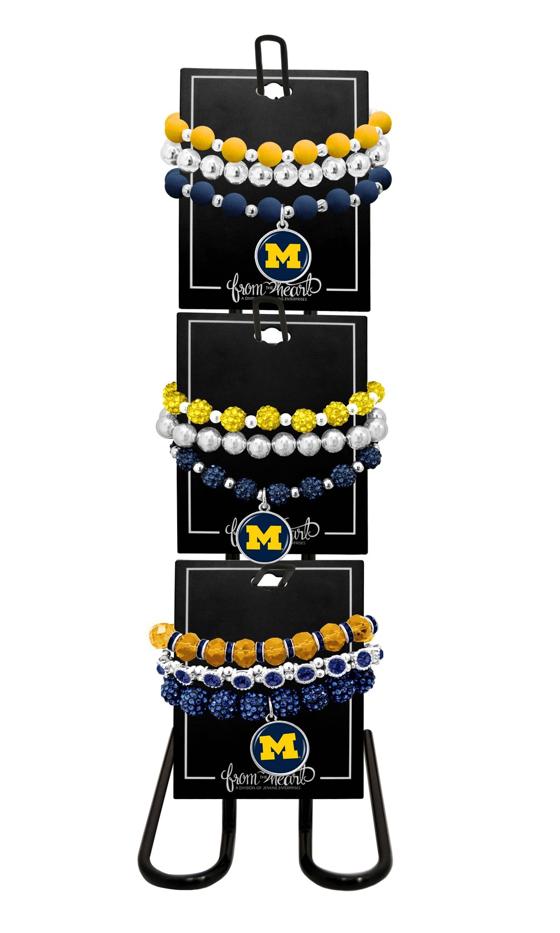 Michigan Wolverines Amanda Bracelet Stack NCAA Jewelry