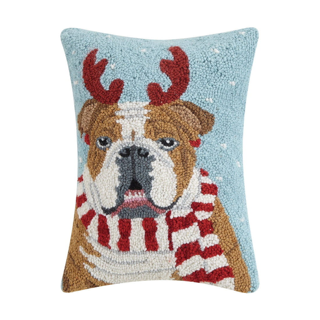 Bulldog Reindeer Hook Pillow