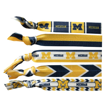 Michigan Wolverines Knotted Hair Tie