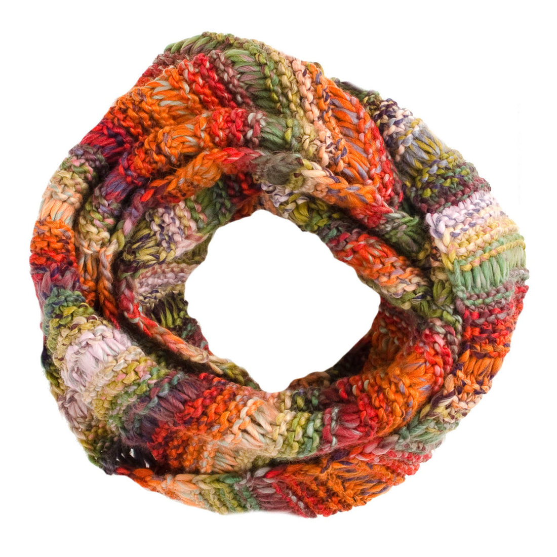 Multicolor Ombre Knit Infinity