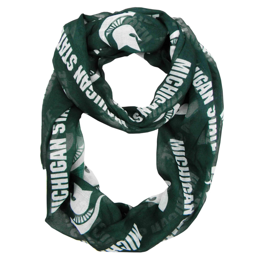 Michigan State Spartans Sheer Infinity Scarf
