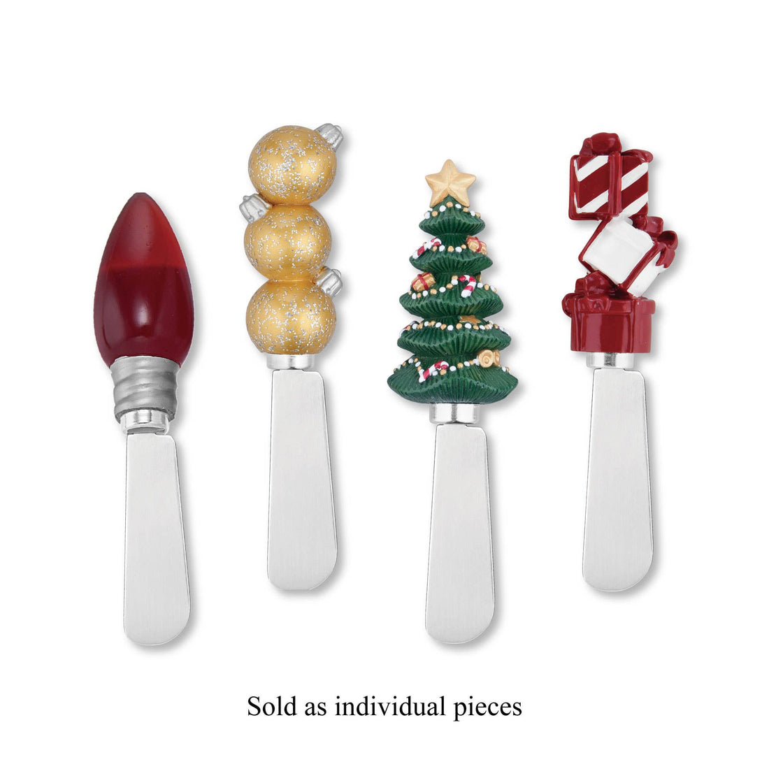 Light the Tree Resin Polyresin Cheese Spreader