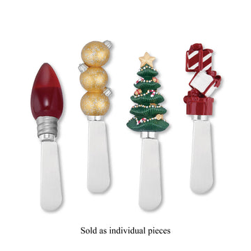 Light the Tree Resin Polyresin Cheese Spreader