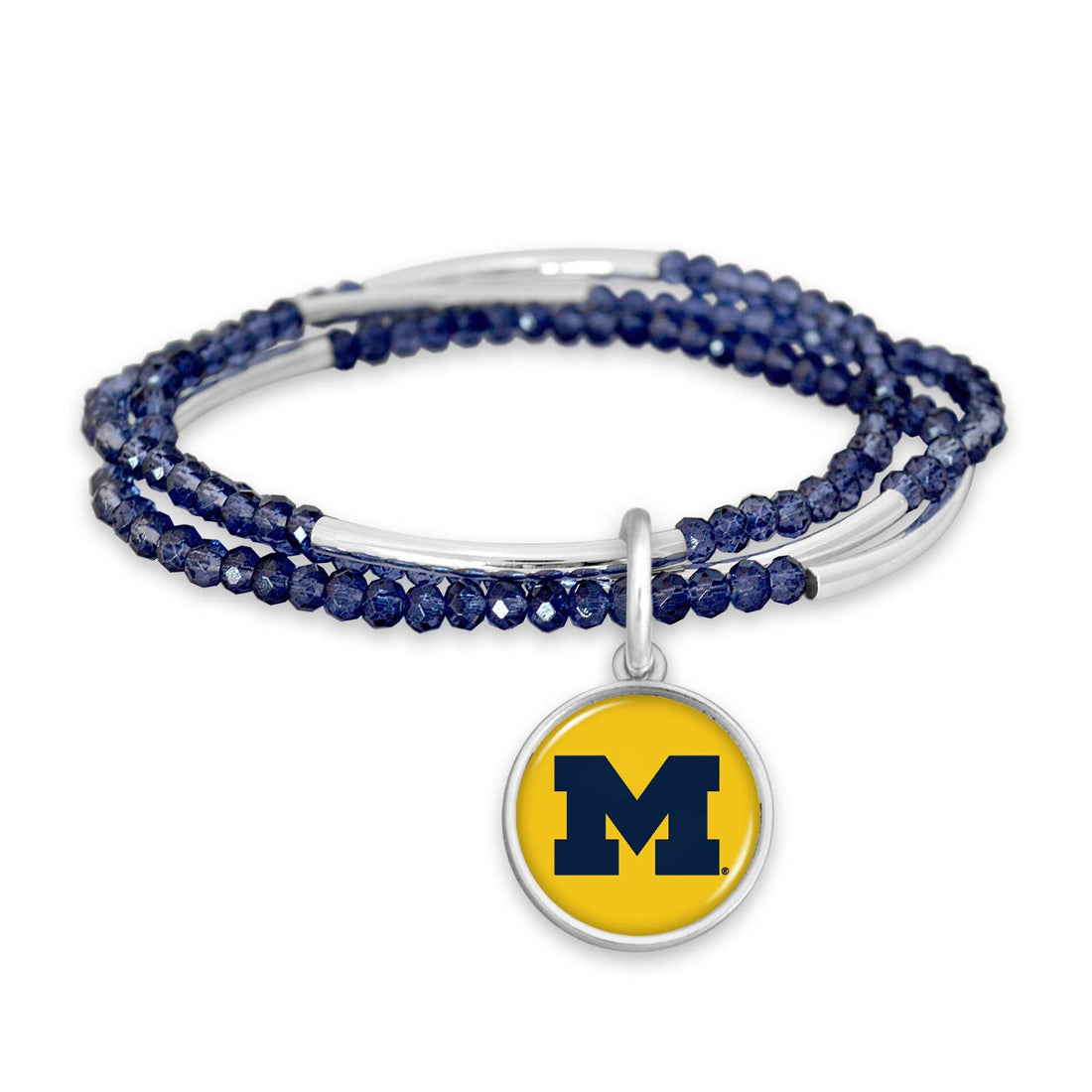 Michigan Wolverines Chloe Primary Color Bracelet