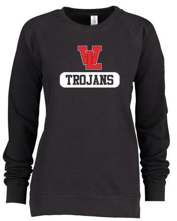 Trojan Ladies Pullover Crew
