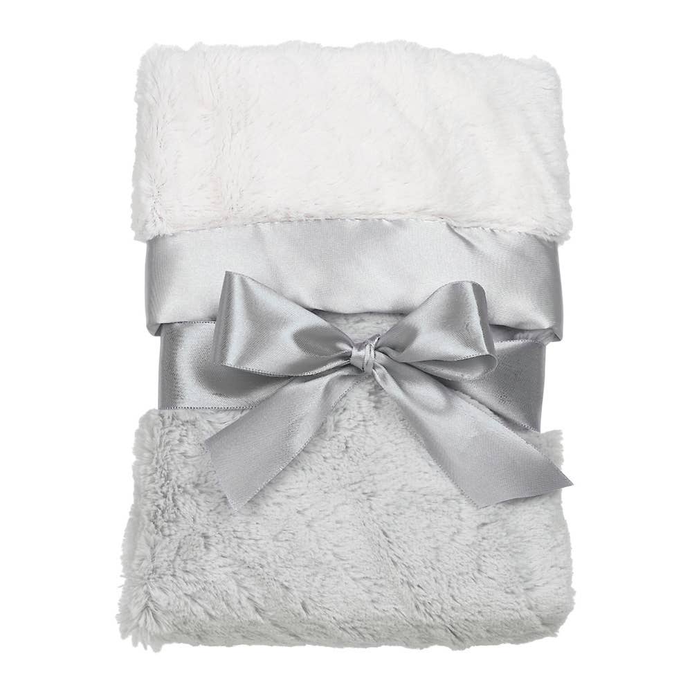 Silky Soft Crib Blanket - Steel