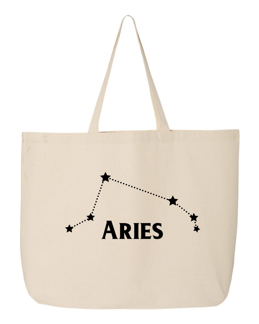Zodiac Canvas Tote