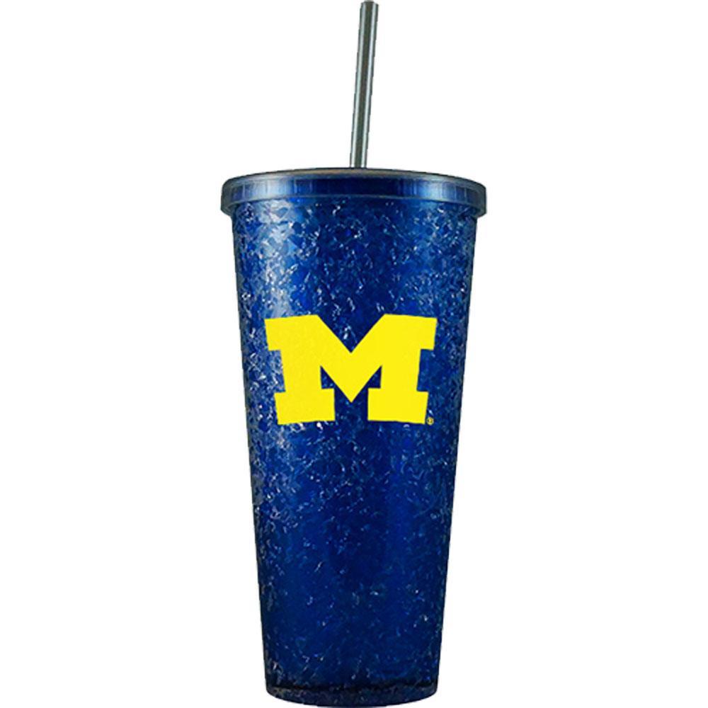 U of M Freezer Tumbler w/ Straw