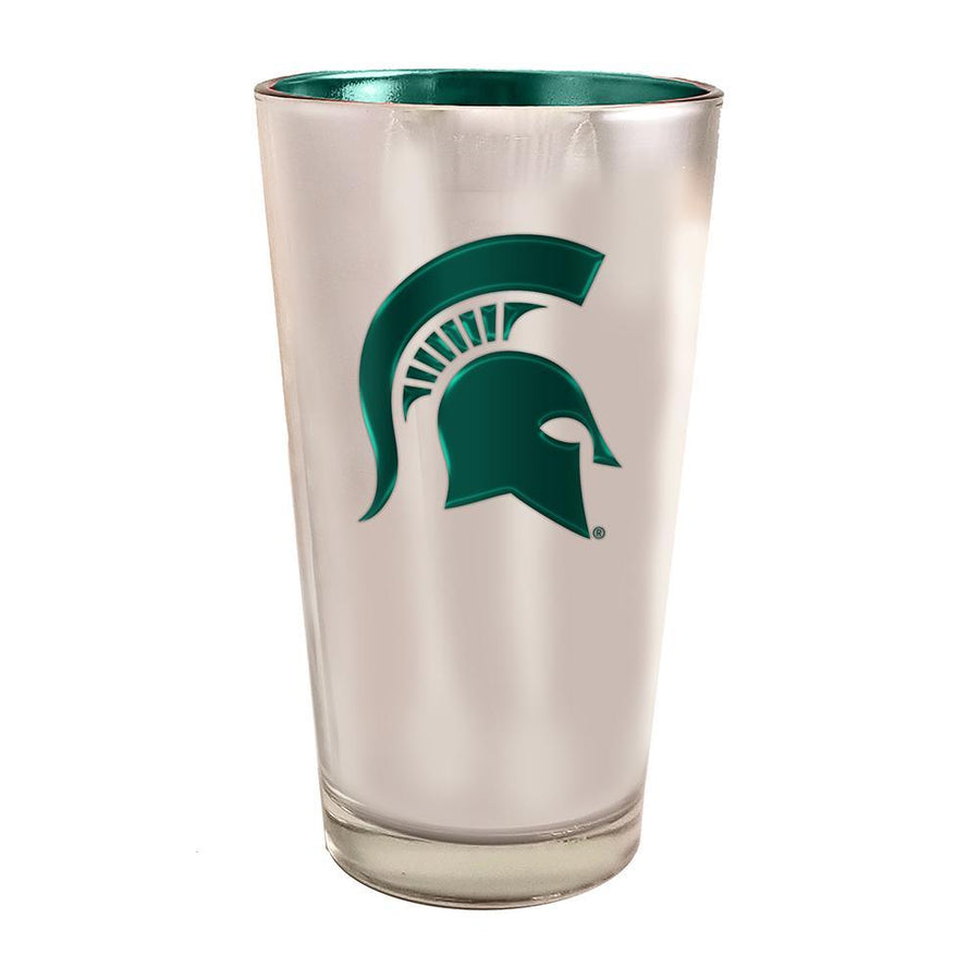 MSU Electroplated Pint Glass