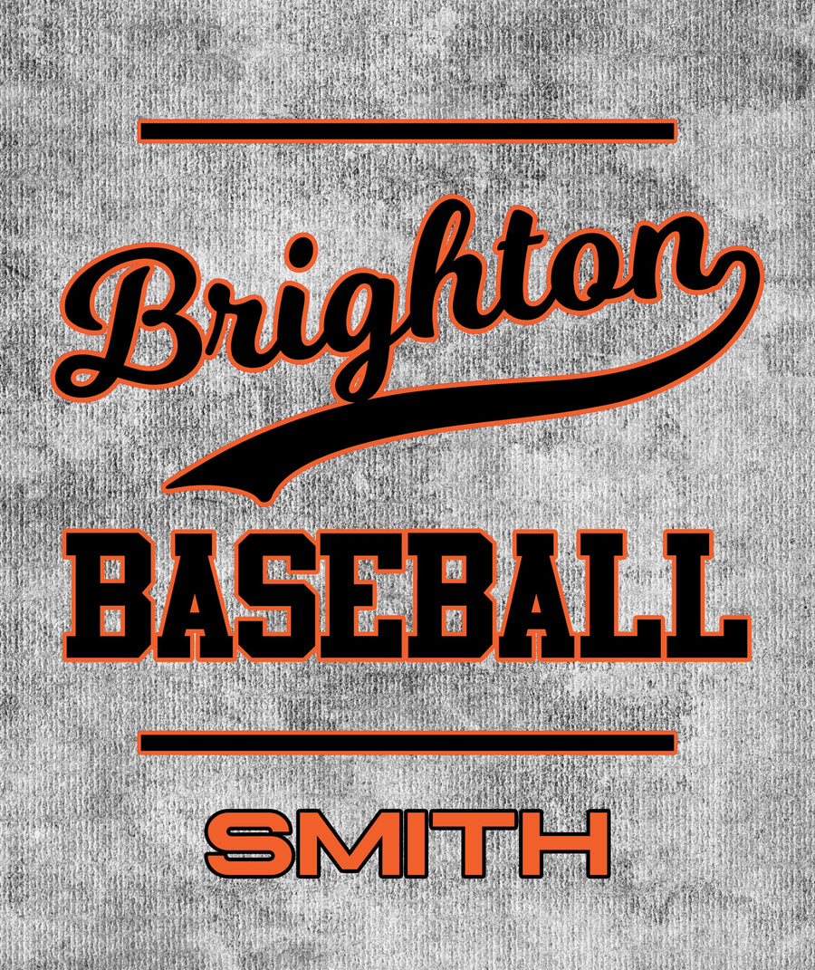 Brighton Baseball Sherpa Blanket - Personalized