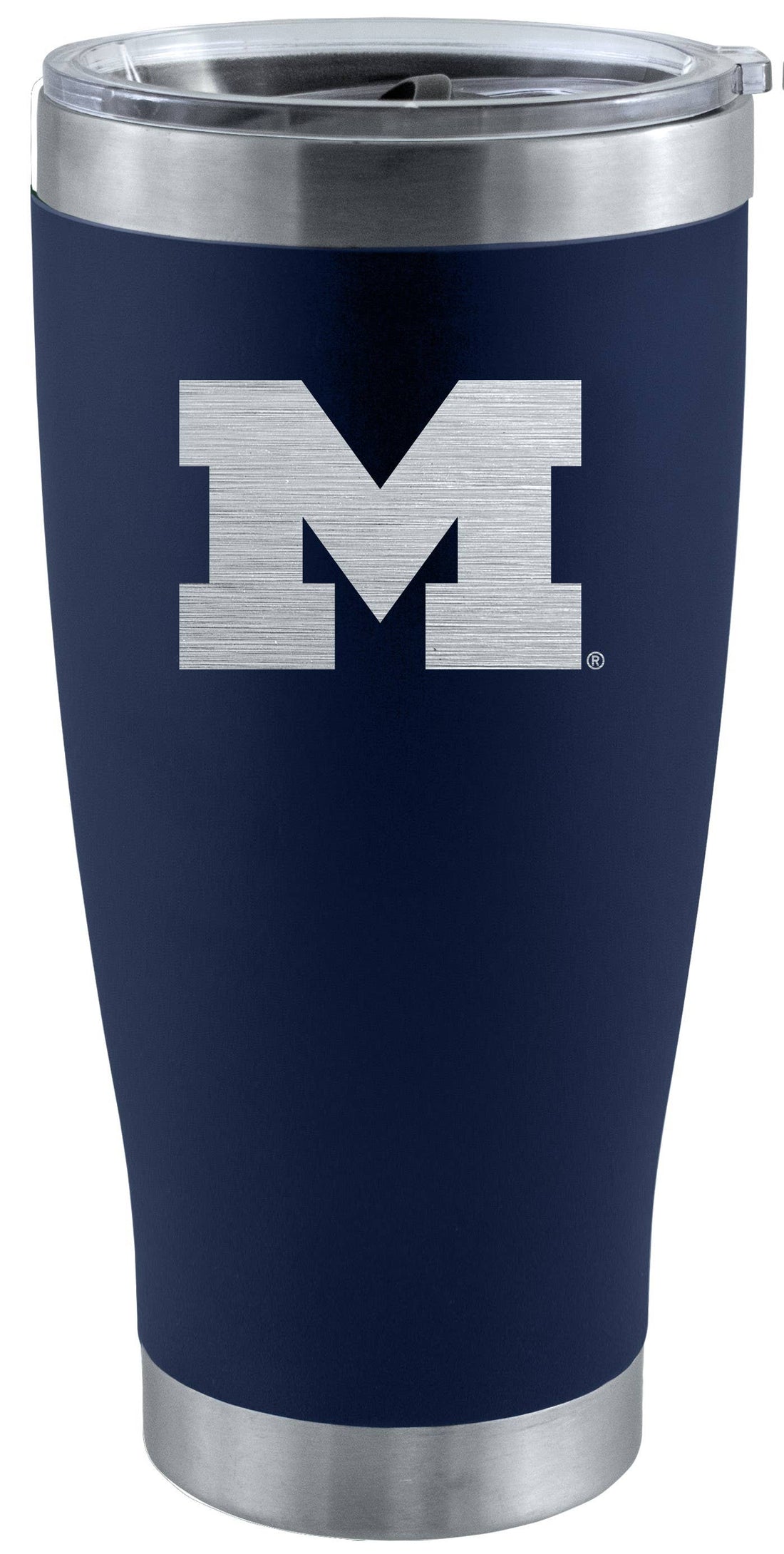 20 oz Navy SS Tumbler with Etched Logo - Michigan