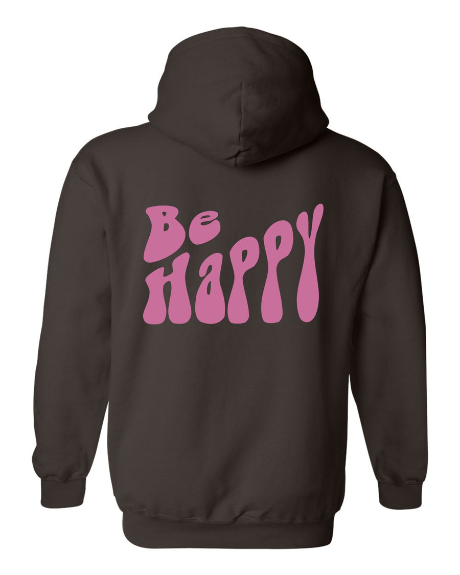 Be Happy Graphic Hoodie