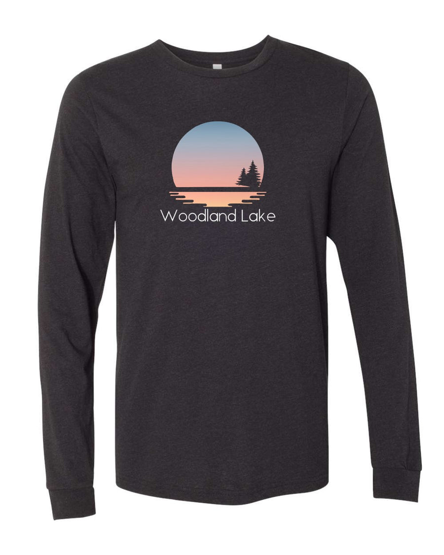 Woodland Lake Sunset Premium L/S Tee