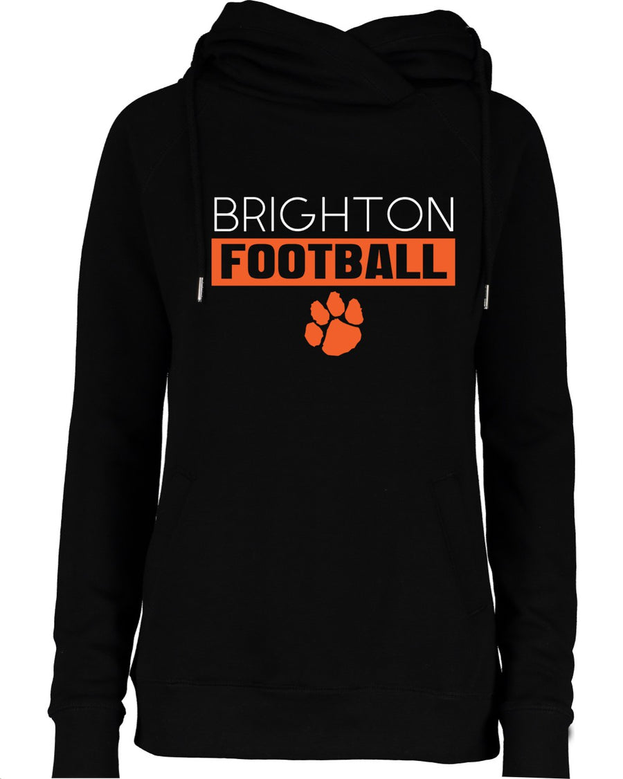 Brighton Football Ladies Funnel Neck Hoodie (black)