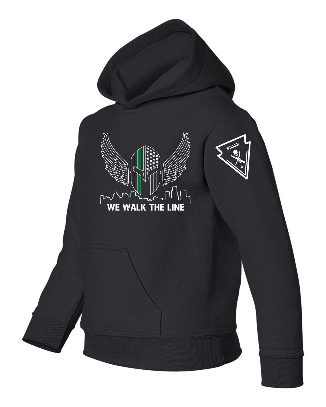 We Walk The Line Hoodie - Black
