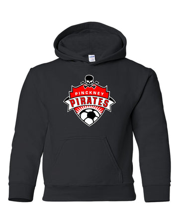 Pinckney Soccer Logo Hoodie