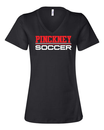 Pinckney Soccer Ladies V-Neck