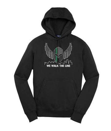 We Walk The Line Premium Hoodie - Black