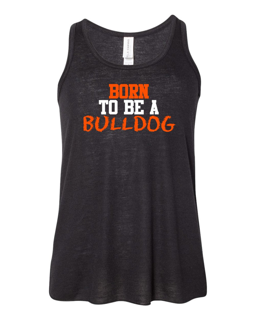 Born To Be A Bulldog Flowy Racerback Tank - PRACTICE APPROVED