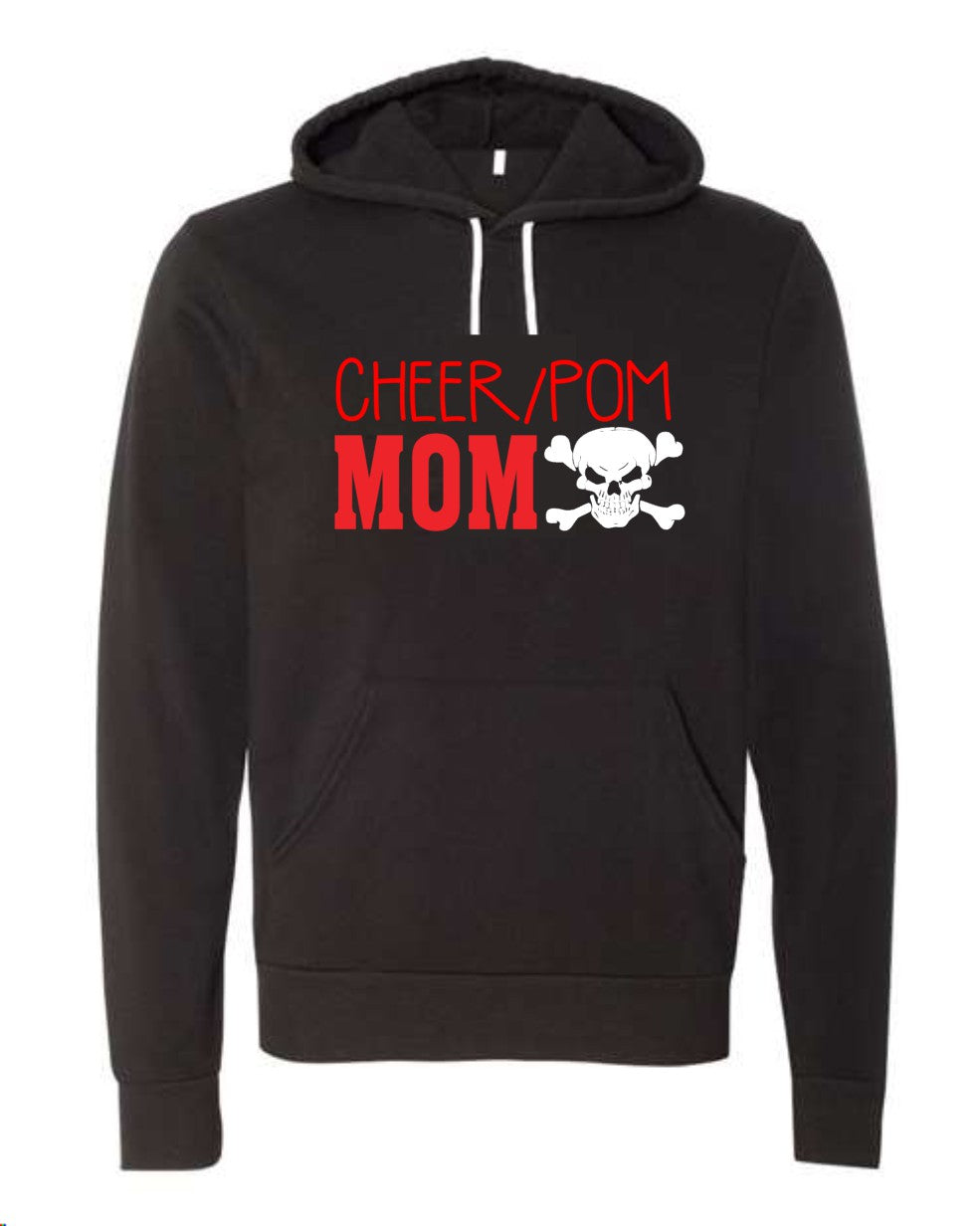 Pirate Cheer/Pom Mom Glitter Hoodie