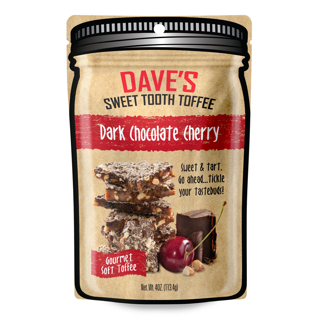Dave's Sweet Tooth Toffee - Dark Chocolate Cherry