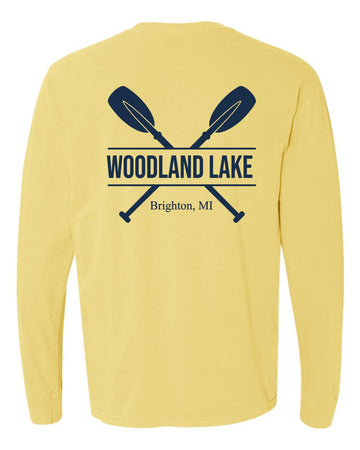 Woodland Lake Split Oars Comfort Colors Long Sleeve