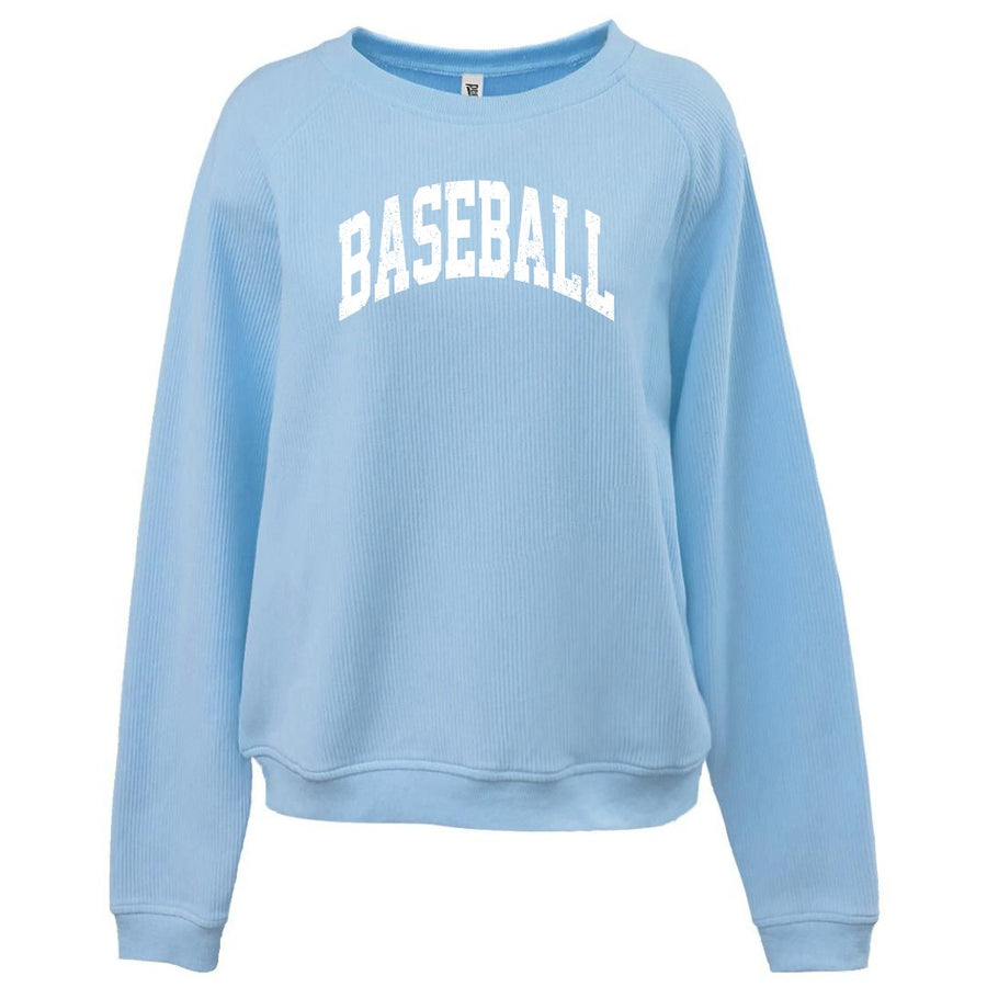 Baseball Ladies Corded Crew