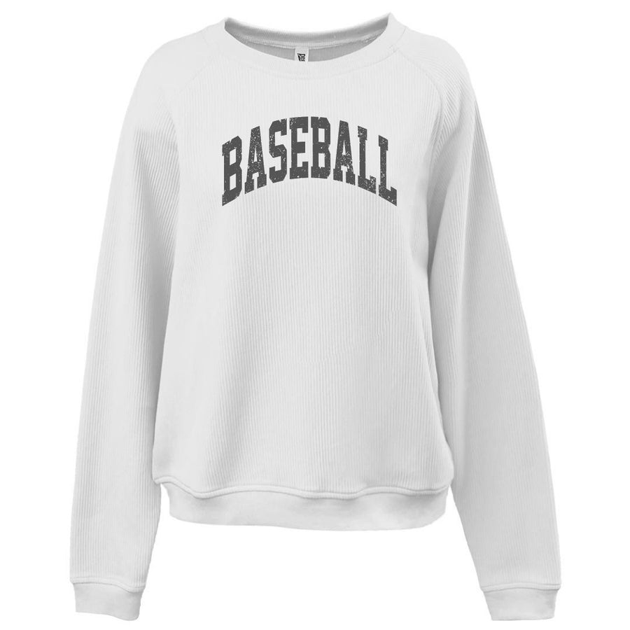 Baseball Ladies Corded Crew