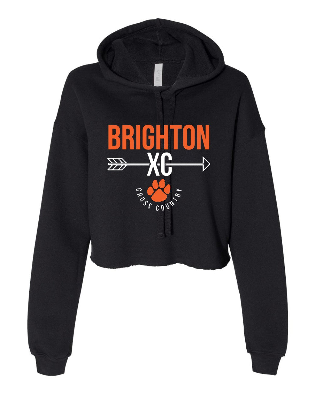 Cross Country Cropped Hoodie (Design #2)