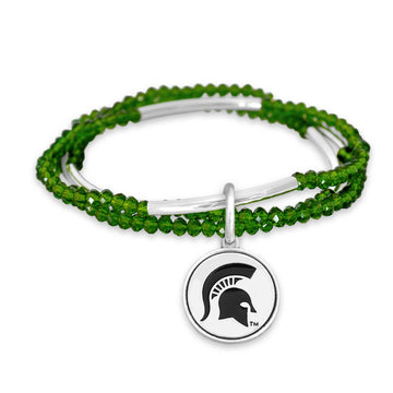 Michigan State Spartans Chloe Primary Color Bracelet