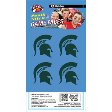 Michigan State Game Faces® Temporary Tattoos