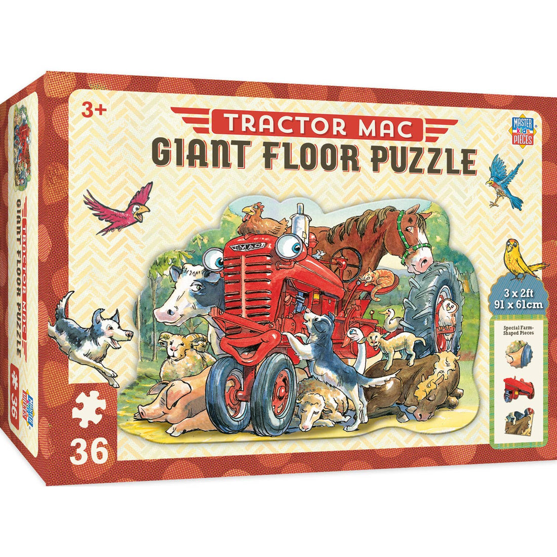 Tractor Mac - 36 Piece Shaped Floor Jigsaw Puzzle