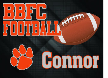BBFC Personalized Football Lawn Sign