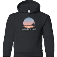 Woodland Lake Sunset Hoodie