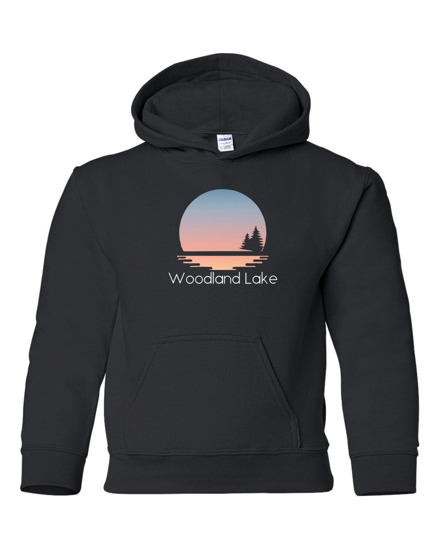 Woodland Lake Sunset Hoodie