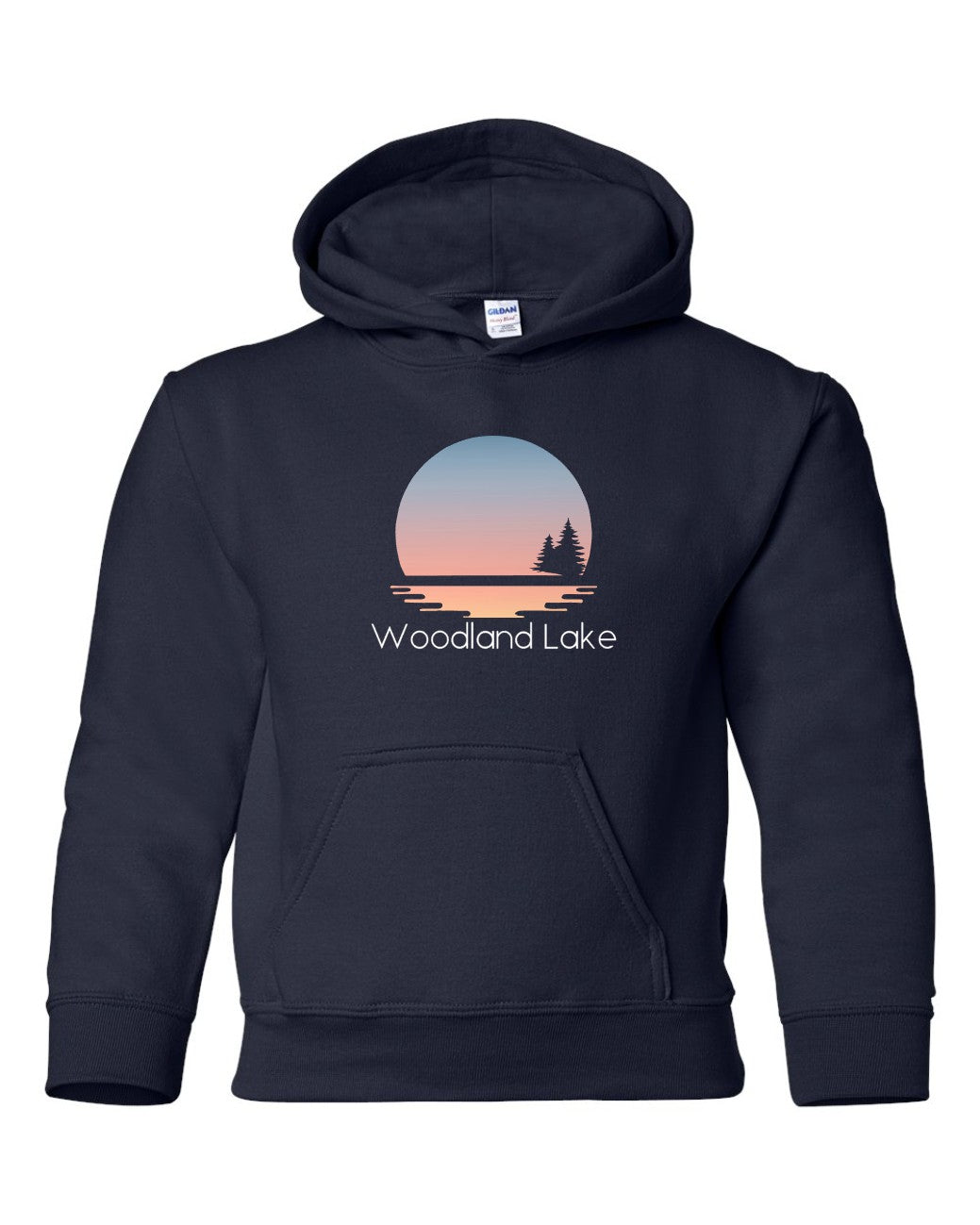 Woodland Lake Sunset Hoodie