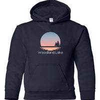 Woodland Lake Sunset Hoodie