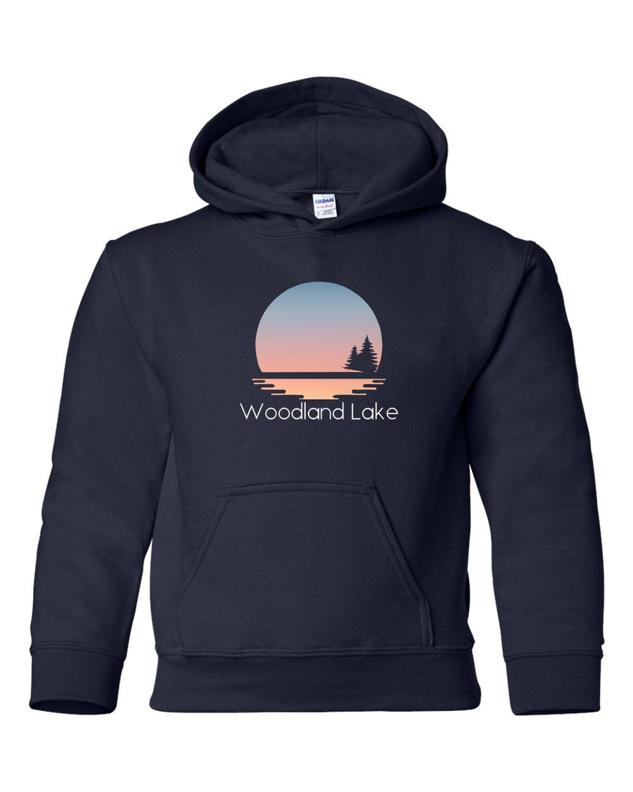 Woodland Lake Sunset Hoodie